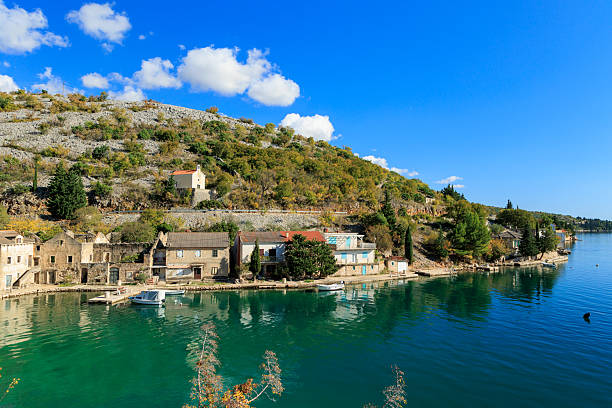Typical Croatian small town by the sea