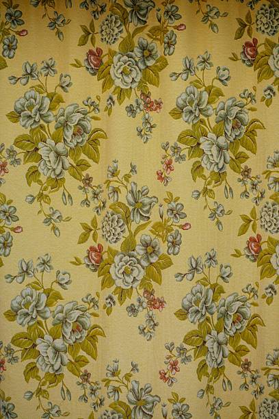 istock Decorative fabric with floral motifs 2247974908