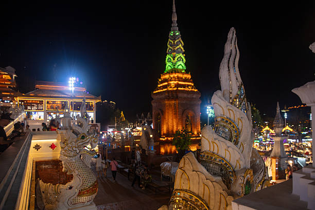 Starlit night market experience in Xishuangbanna Zhuozhuang showcasing vibrant culture and local delicacies