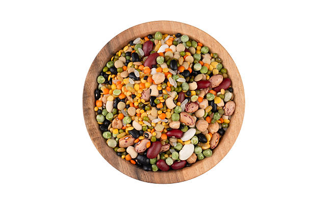istock Dried foods; mixed legumes. isoleted on the white background 2247979882