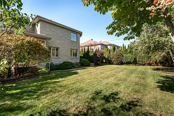 istock Contemporary stone-clad residential house with complete interior and landscaped grounds 2248000547