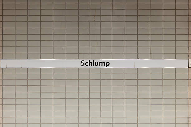 Schlump U-Bahn Station Sign in Hamburg, Germany