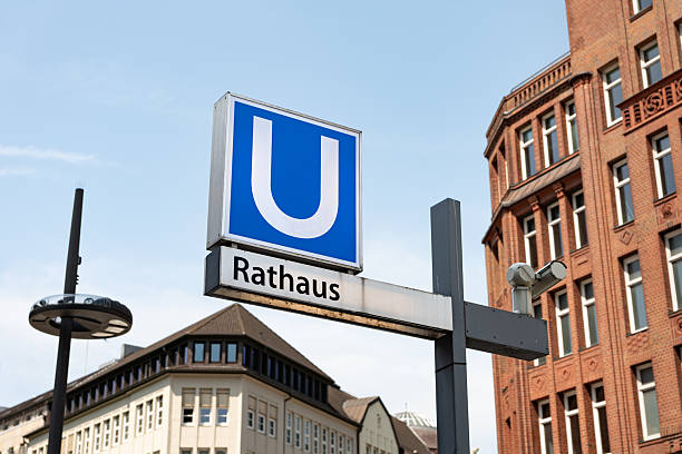 Rathaus U-Bahn (Town Hall Underground) Station in Hamburg