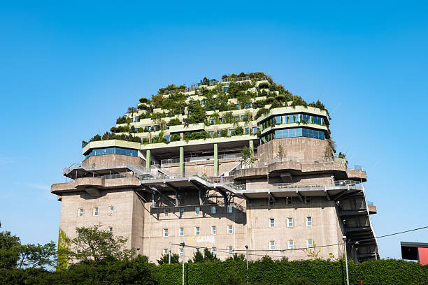 Bunker Hamburg in St. Pauli building. The former Flakturm IV is a historic architectural landmark in the city and a venue location in the Feldstrasse.