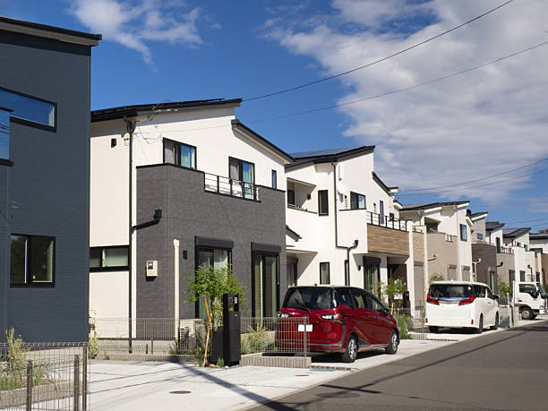 istock Detached house in a newly developed residential area 2248020179