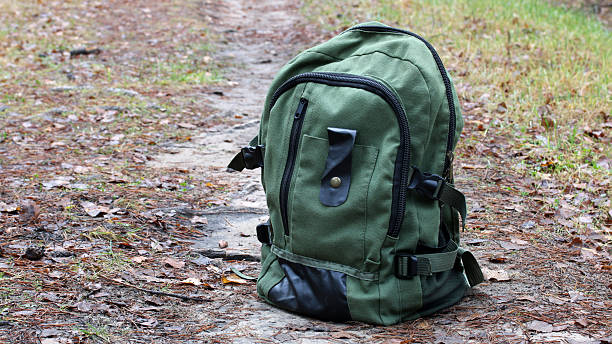 istock Backpack standing on forest trail for outdoor adventure 2248023124