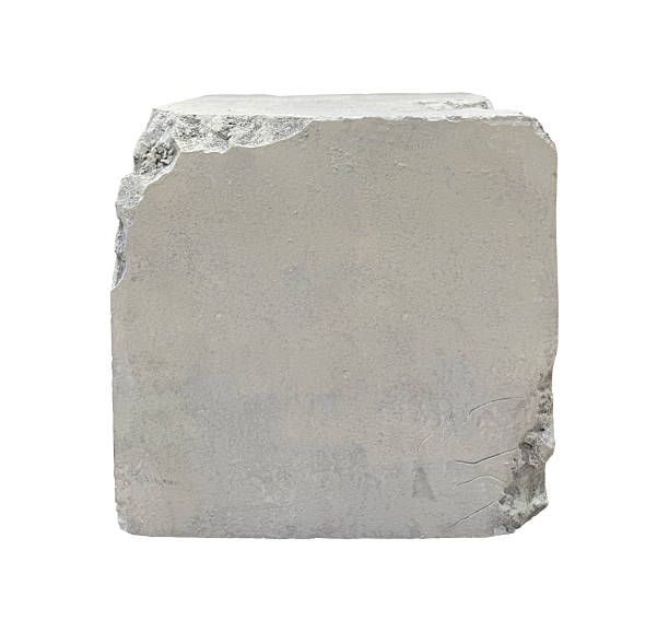 istock Rough Concrete Block Podium or Pedestal Isolated on Background with Clipping Path. Stone Cube for Product Display or Urban Design Element. 2248024652