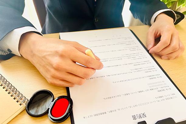istock Signing a Contract with a Personal Seal 2248025631