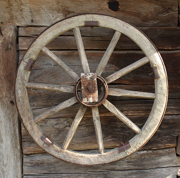 istock Vintage wooden carriage wheel 2248027741