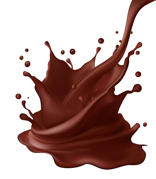 istock chocolate liquid splash rich dark brown scattered droplets 3D background Ideal dessert or beverage advertising 2248028901