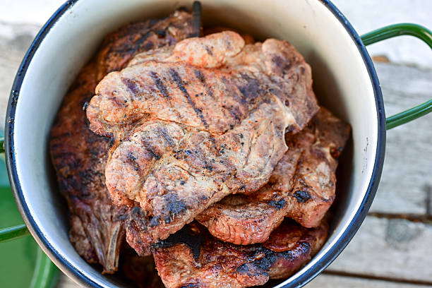 istock Grilled juicy pork steak 2248029877