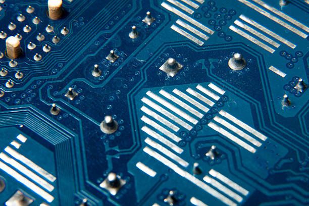 istock Close-up of a blue electronic circuit board 2248031029