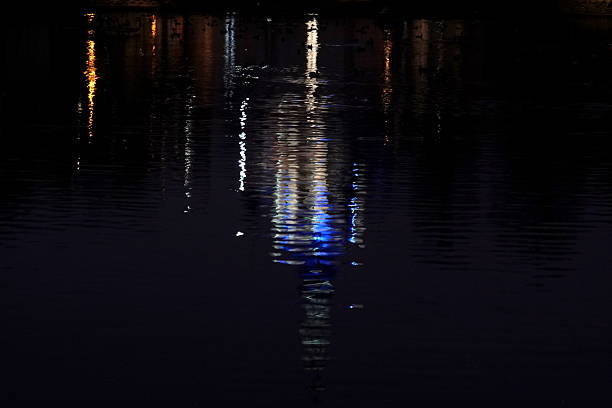 Eiffel Tower In Paris By Night