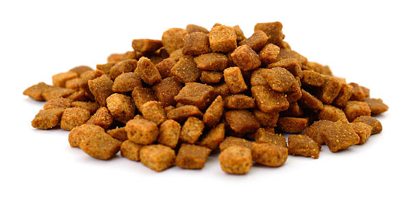 istock Dry cat food isolated on white background 2248033035