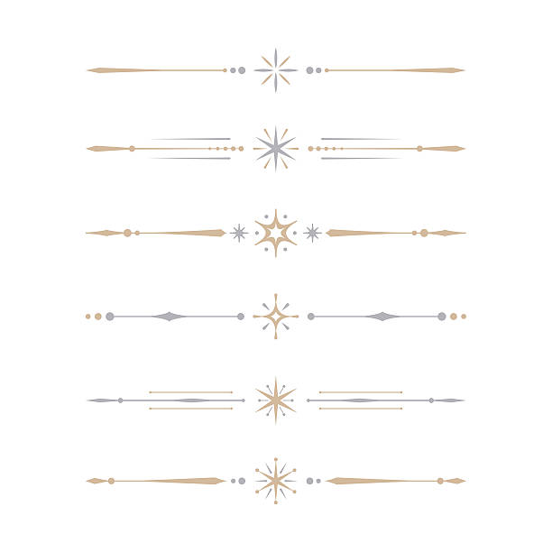 Vector dividers with stars