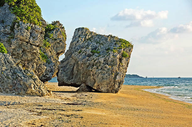 Blue Ocean Beach Okinawa Japan