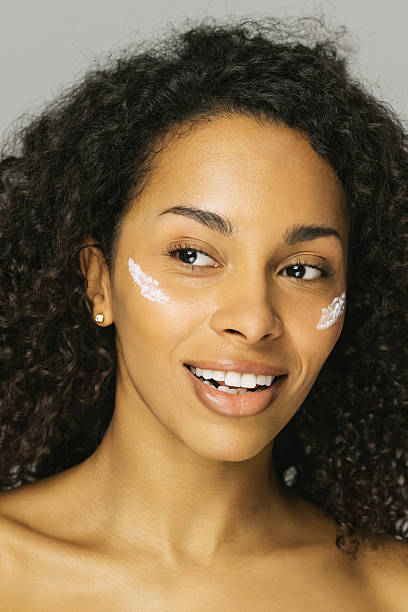 istock Cream on face. Skin care 2248041255