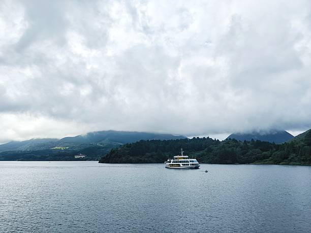 Lake Ashi in cloudy day