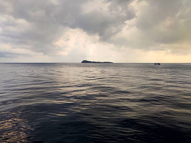 Idyllic seascape view in Raja Ampat, West Papua, Indonesia.
