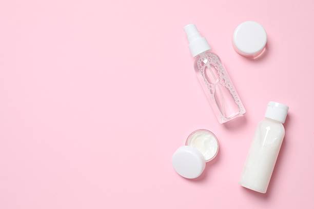 istock Personal hygiene products on color background 2248046165