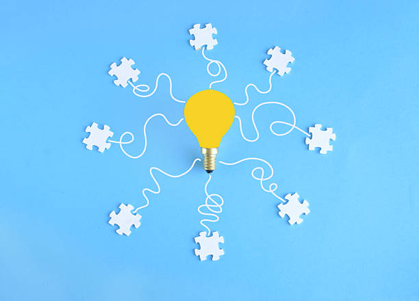 istock Business concept,collaboration,cooperation,teamwork, innovation,human resources,recruitment,team building, jigsaw puzzle pieces on blue background 2248047260