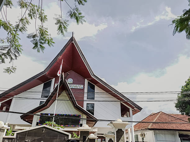 istock Traditional Building with Unique Roof Architecture 2248049589