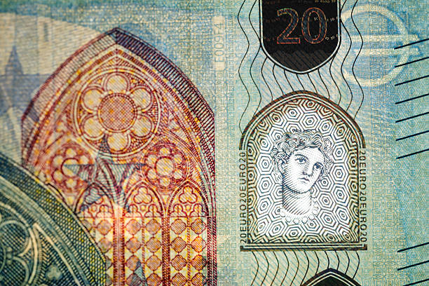 istock Security portrait and patterns on euro banknote 2248050172