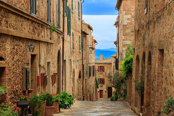 istock Castelmuzio medieval street in Tuscany 2248053006