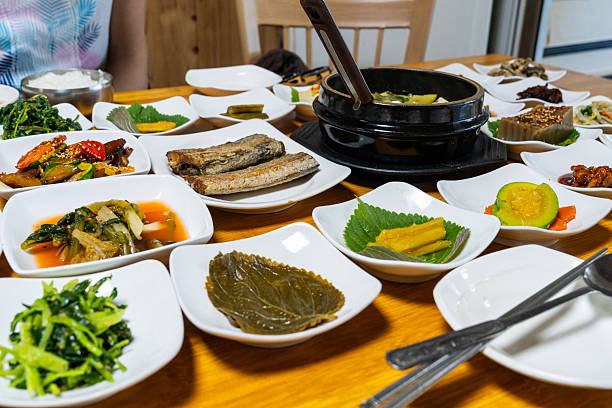 istock various Korean foods on the dinner table 2248057298