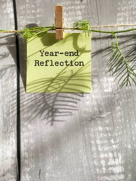 istock Year-end Reflection Concept with Wooden Background 2248059839