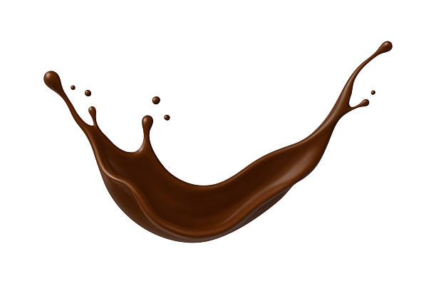 istock Realistic chocolate splash with drops. Dessert and confectionery concept. Vector illustration 2248059898