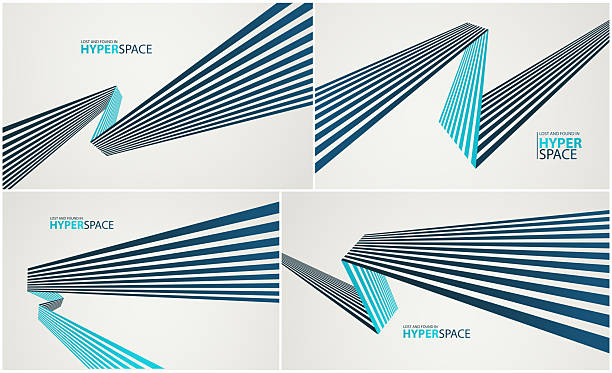 Lines in motion vector abstract background set, 3D perspective stripes showing energy speed and aggression, minimal linear wallpaper art, sharp surreal graphics.