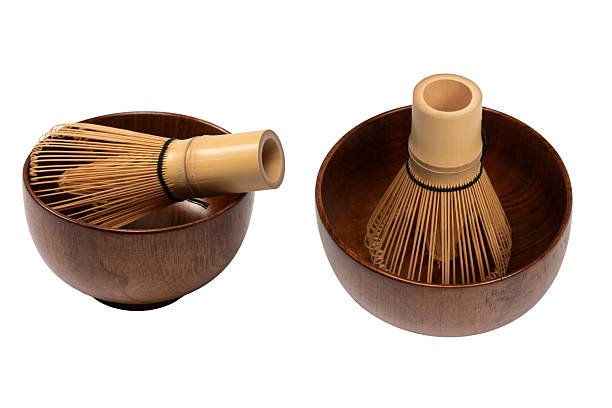 istock Bamboo crown and bamboo bowl isolated on a white background. 2248065437