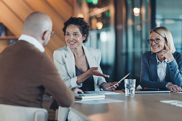 istock Group of business people during a meeting 2248075581
