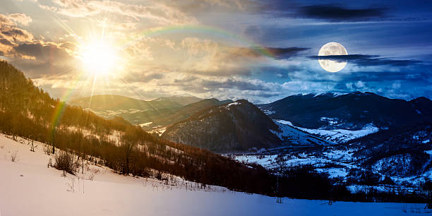 istock panorama of winter countryside in mountains 2248077471