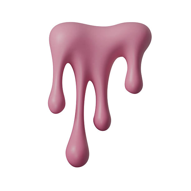 istock Pink 3D liquid drips with glossy paint and smooth flowing drops. The pink drip shapes create a soft fluid splash effect isolated on white 2248078905