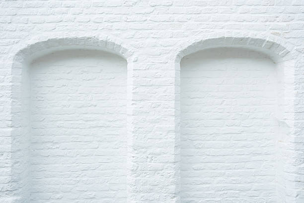 Brick wall as a background. Old brick on a retro house. Abstract composition for the design. Background, texture, frame.