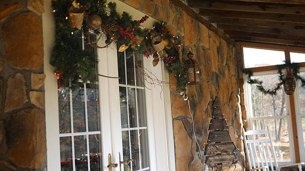 istock French Doors with Christmas Garland Over Top 2248087382