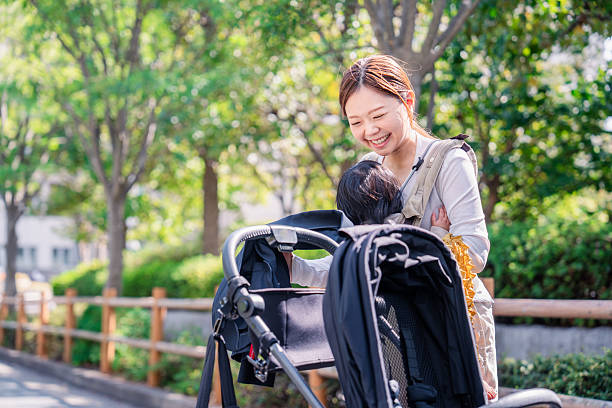 istock Mother and child going out in a stroller 2248087677