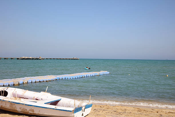The dock, boat and the Sea