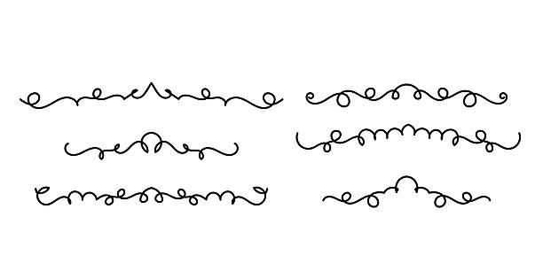 istock Set of Vintage decorative lines. text dividers. Line border. Lines separators, Borders, Set of various doodle style line dividers and arrow icons for design 2248094933