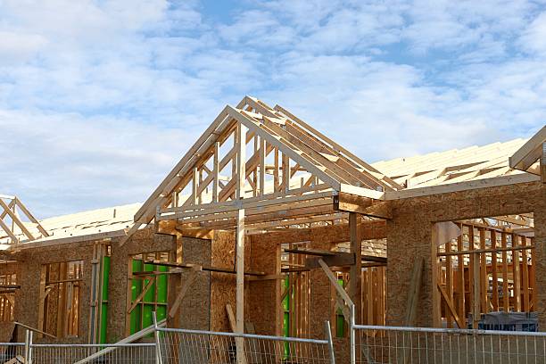 istock Affordable housing wooden frame construction 2248109004