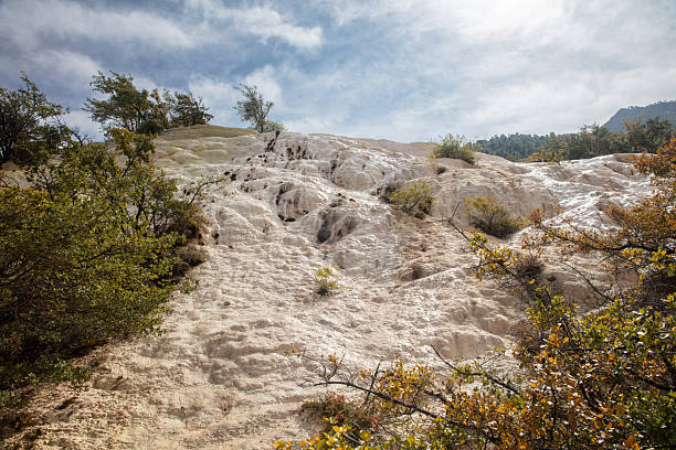 Baishuitai White Water Terraces, travel destination near Zhongdian in Yunnan, ChinaBaishuitai White Water Terraces, travel destination near Zhongdian in Yunnan, China