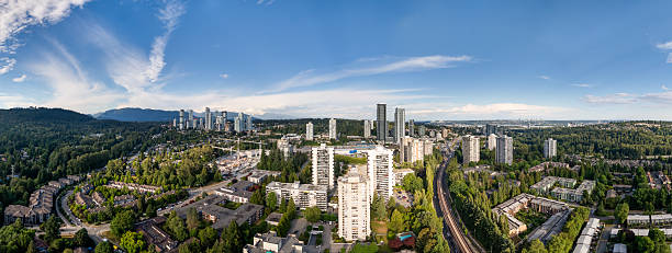 istock Panoramic View of Burnaby Skylines and Surrounding Forests in BC, Canada 2248117704