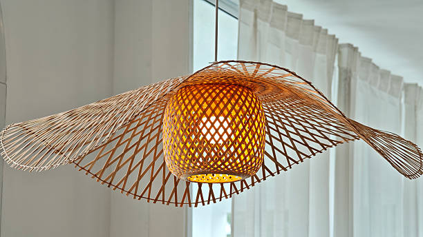 istock Bamboo lamp in a coffee shop 2248120528