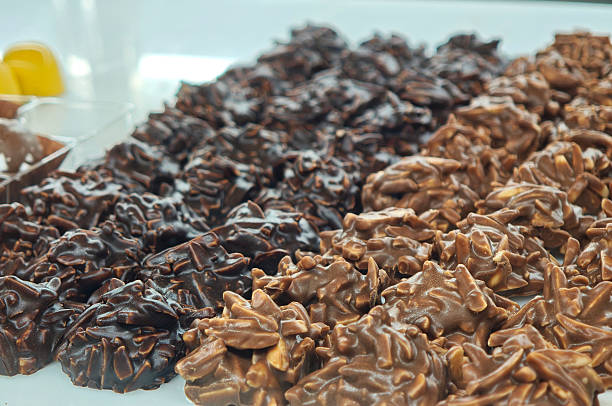 istock Almond bite chocolate in a chocolate shop 2248120739