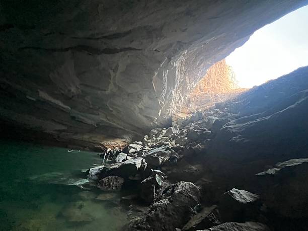 istock natural view of heet cave riyadh Saudi Arabia. 2248127803