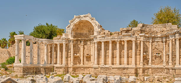 istock Ancient Temple of Apollo in Side, Turkey Surrounded by Mediterranean Scenery 2248127884
