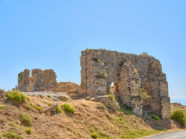 istock Ancient stone ruins under a bright sky in a rural Turkish landscape 2248127912