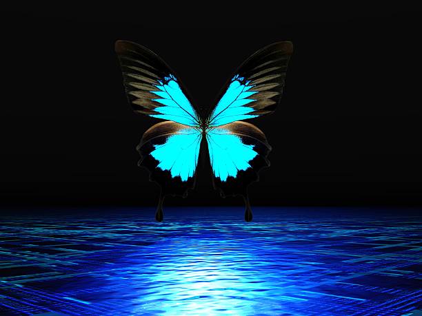 istock Fantastic landscape of Swallowtail Butterfly and Glowing Water 2248132095